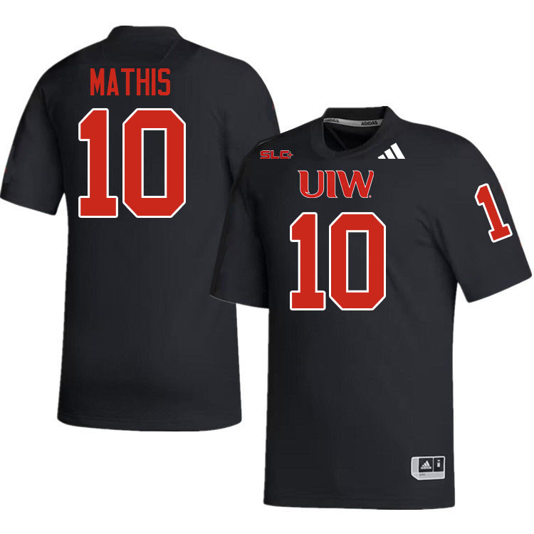 Incarnate Word Cardinals #10 John Mathis College Football Jerseys,Uniforms-Black